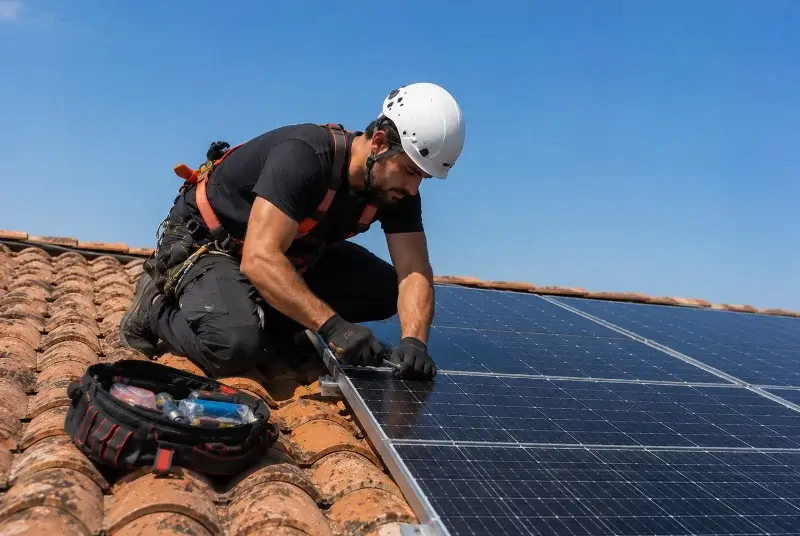 Maintenance et monitoring de panneaux solaires à Saint-Émilion