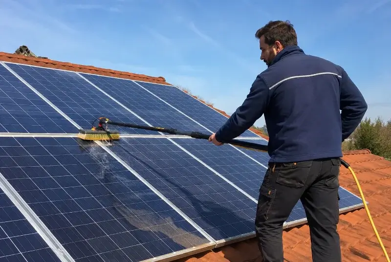 Nettoyage et entretien de panneaux solaires à Saint-Émilion